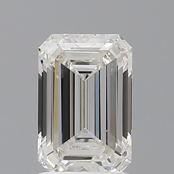 1.56 Carat Emerald Shaped, Ideal Cut, F Color, VVS2 Clarity, IGI Certified Lab Grown Diamond
