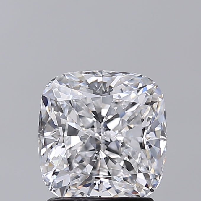 2.01 Carat Cushion Shaped, Excellent Cut, D Color, VVS2 Clarity, IGI Certified Lab Grown Diamond