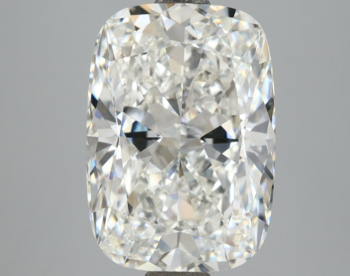 4.40 Carat Cushion Shaped, Ideal Cut, F Color, VVS2 Clarity, IGI Certified Lab Grown Diamond