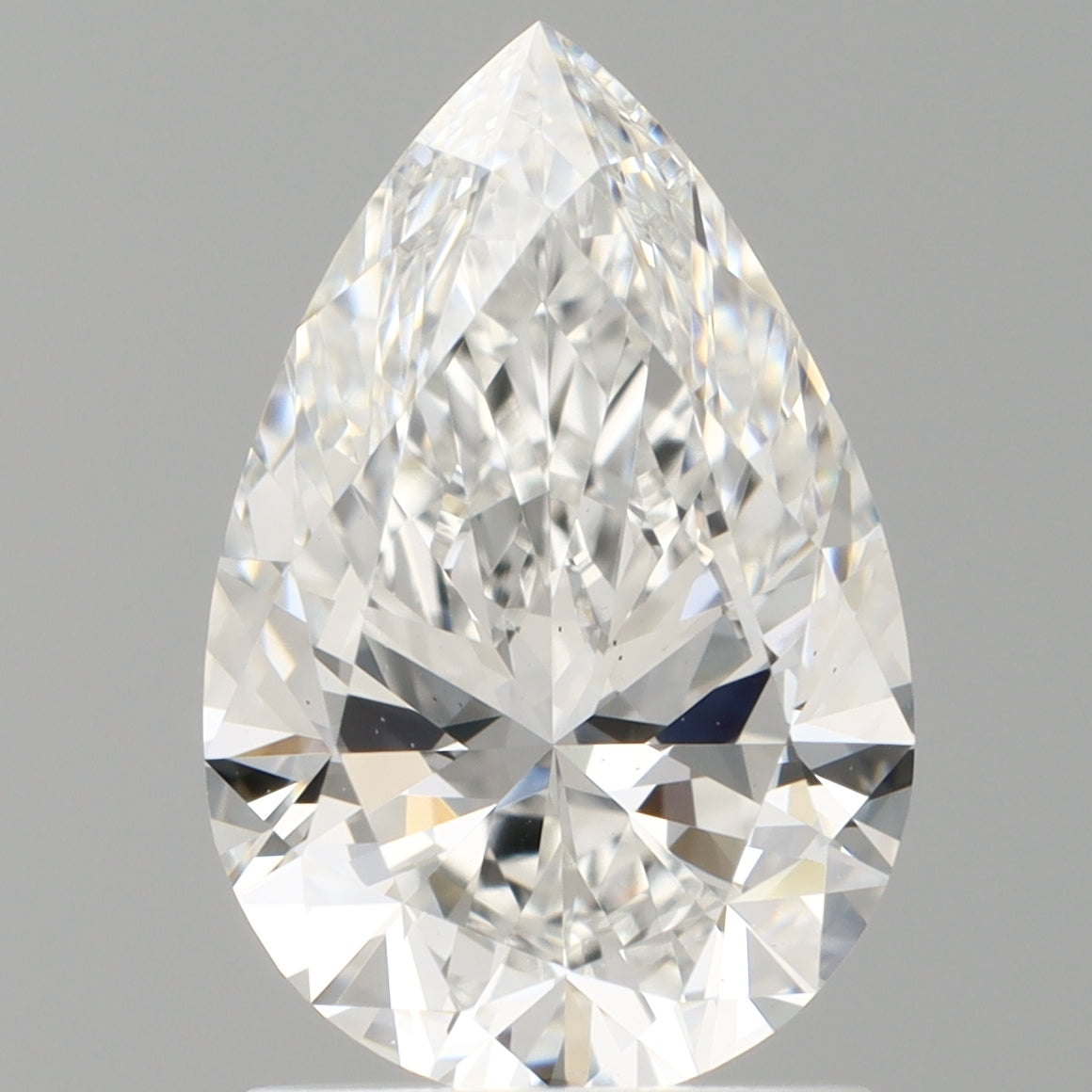 1.60 Carat Pear Shaped, Ideal Cut, D Color, VVS2 Clarity, IGI Certified Lab Grown Diamond