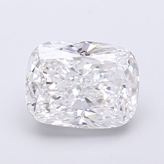 2.07 Carat Cushion Shaped, Very Good Cut, D Color, VVS2 Clarity, IGI Certified Lab Grown Diamond