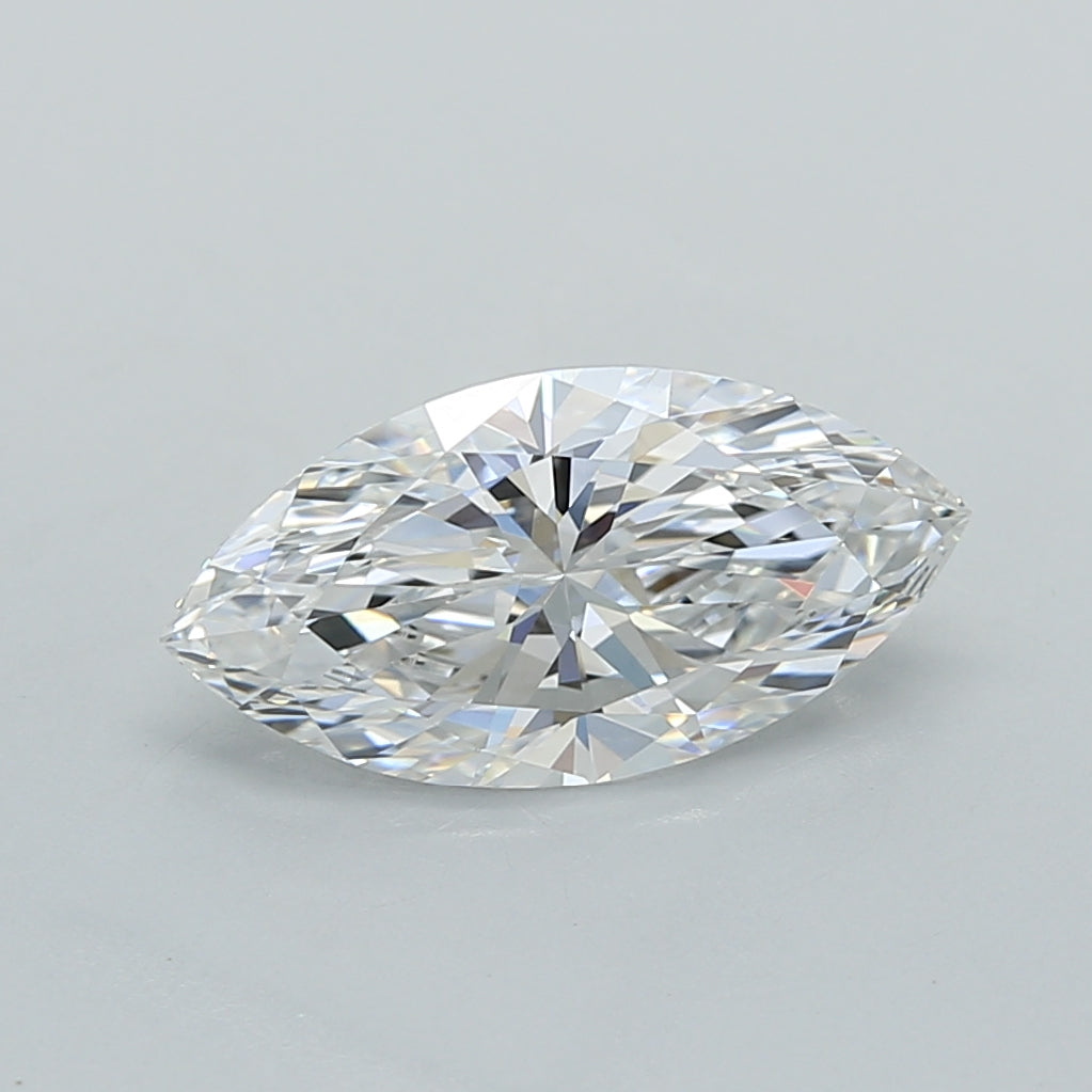 1.50 Carat Marquise Shaped, Ideal Cut, D Color, VS1 Clarity, IGI Certified Lab Grown Diamond