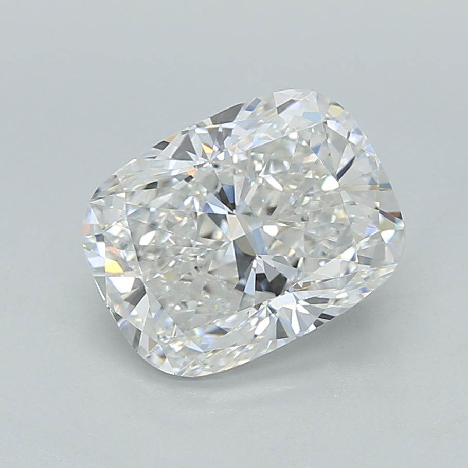 2.50 Carat Cushion Shaped, Ideal Cut, F Color, VVS2 Clarity, IGI Certified Lab Grown Diamond