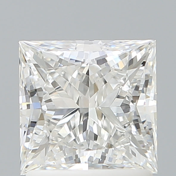 1.54 Carat Princess Shaped, Ideal Cut, E Color, VVS2 Clarity, IGI Certified Lab Grown Diamond