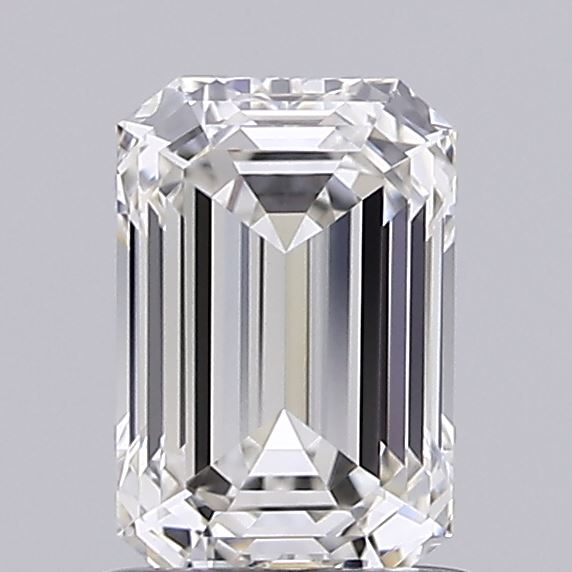 1.02 Carat Emerald Shaped, Ideal Cut, G Color, VVS2 Clarity, IGI Certified Lab Grown Diamond