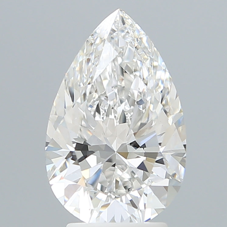 3.29 Carat Pear Shaped, Ideal Cut, E Color, VS1 Clarity, IGI Certified Lab Grown Diamond