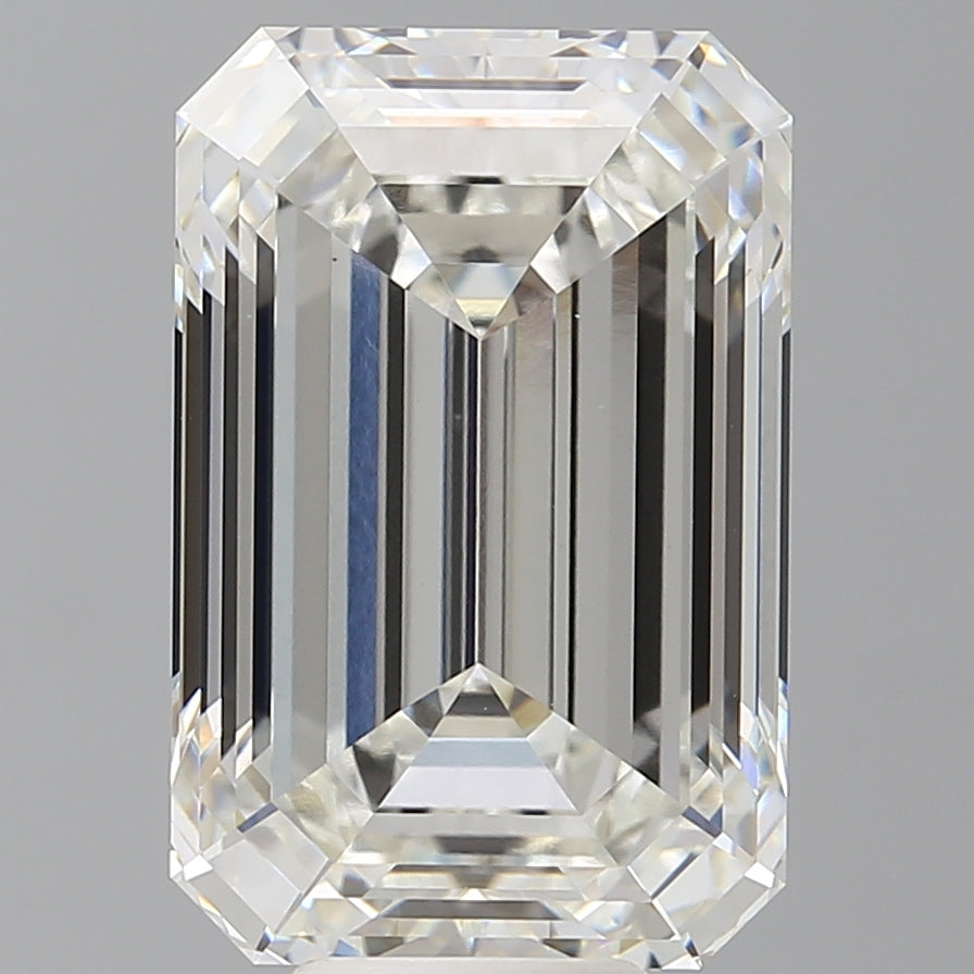 10.05 Carat Emerald Shaped, Ideal Cut, G Color, VVS2 Clarity, IGI Certified Lab Grown Diamond