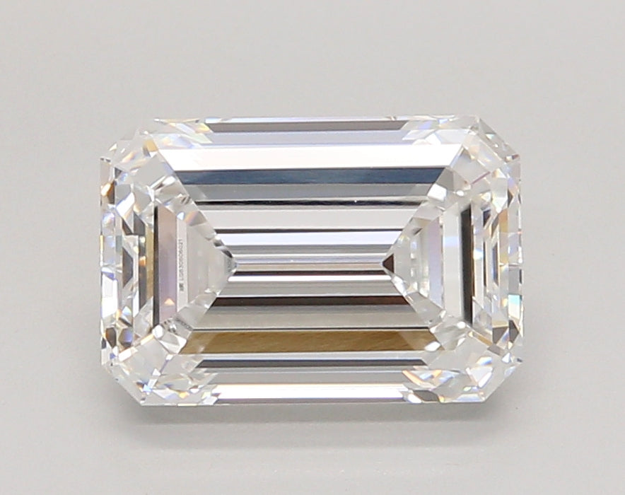 3.01 Carat Emerald Shaped, Ideal Cut, D Color, VVS2 Clarity, IGI Certified Lab Grown Diamond