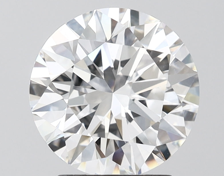 2.51 Carat Round Shaped, Ideal Cut, F Color, VVS2 Clarity, IGI Certified Lab Grown Diamond