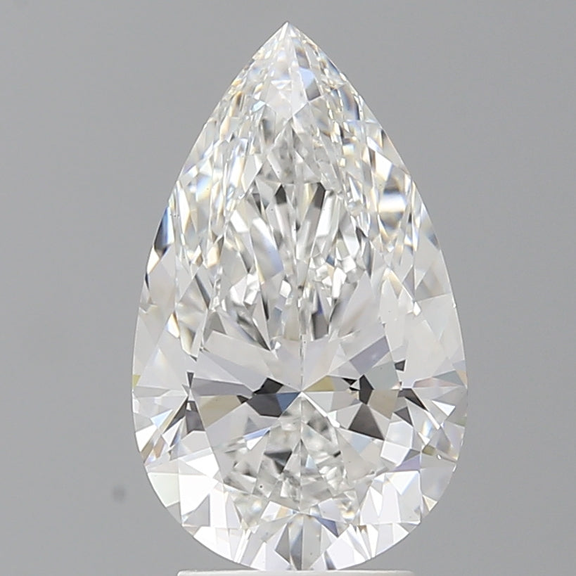 3.52 Carat Pear Shaped, Ideal Cut, E Color, VS1 Clarity, IGI Certified Lab Grown Diamond