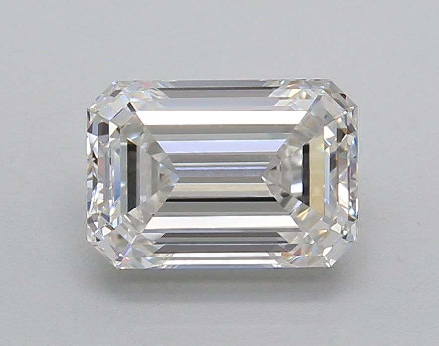 2.00 Carat Emerald Shaped, Excellent Cut, F Color, VVS2 Clarity, IGI Certified Lab Grown Diamond