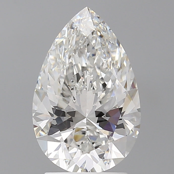 2.60 Carat Pear Shaped, Ideal Cut, E Color, VS1 Clarity, IGI Certified Lab Grown Diamond