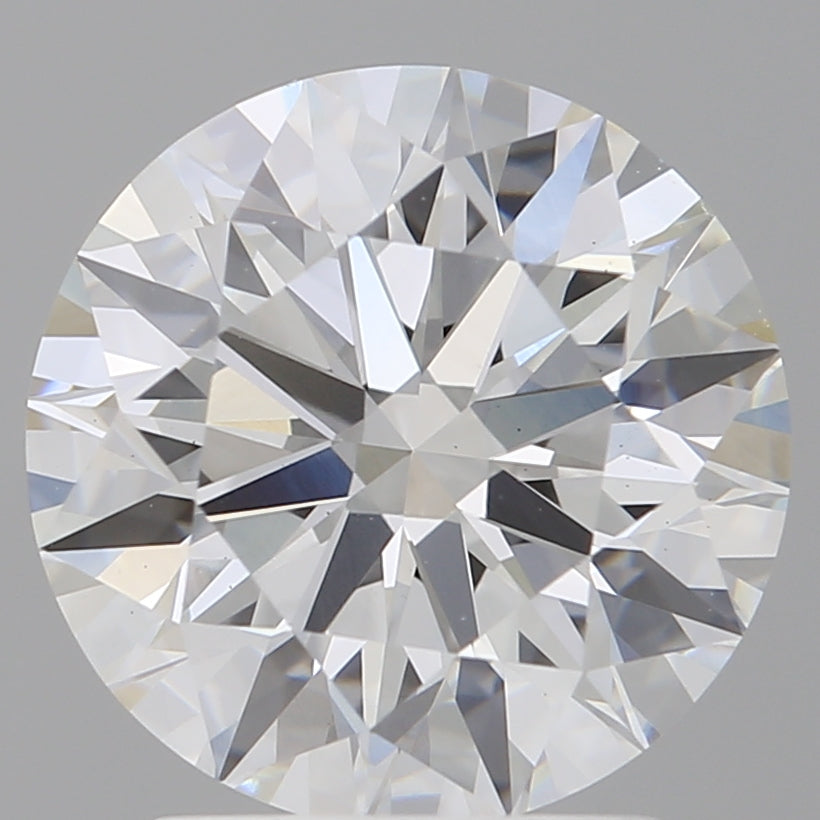 2.60 Carat Round Shaped, Ideal Cut, E Color, VS1 Clarity, IGI Certified Lab Grown Diamond