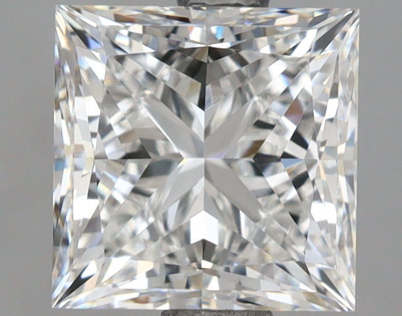 2.54 Carat Princess Shaped, Ideal Cut, E Color, VVS2 Clarity, IGI Certified Lab Grown Diamond