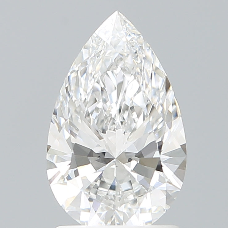 1.57 Carat Pear Shaped, Ideal Cut, E Color, VVS1 Clarity, IGI Certified Lab Grown Diamond