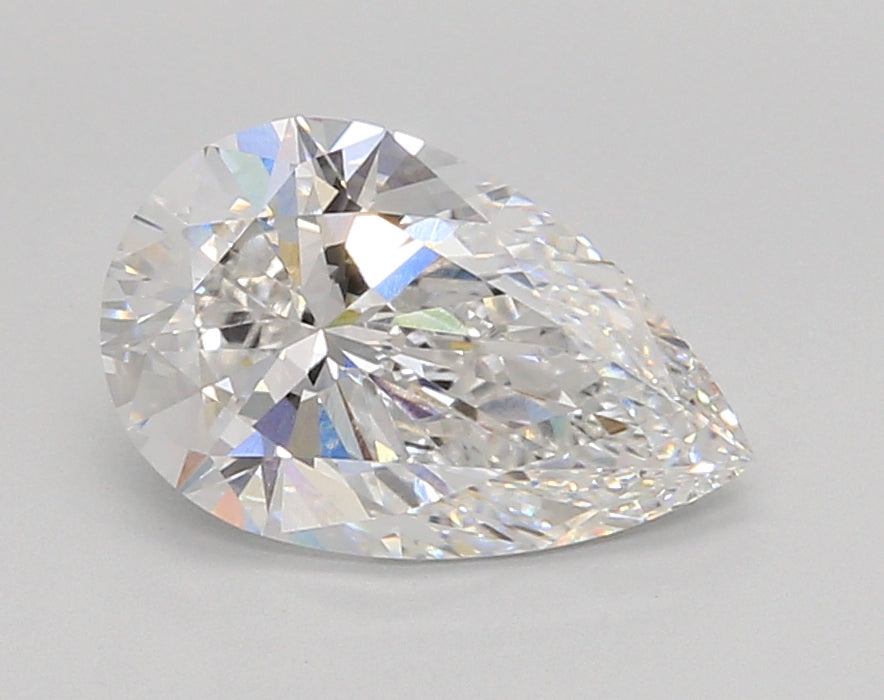 2.05 Carat Pear Shaped, Ideal Cut, D Color, IF Clarity, IGI Certified Lab Grown Diamond
