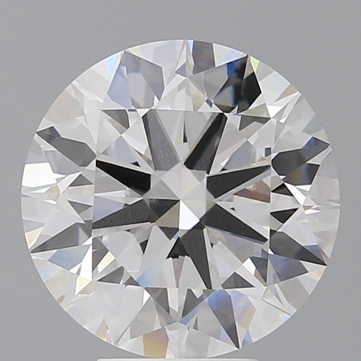 6.02 Carat Round Shaped, Excellent Cut, F Color, VVS2 Clarity, IGI Certified Lab Grown Diamond