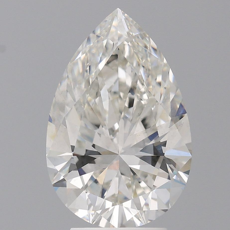 4.06 Carat Pear Shaped, Ideal Cut, F Color, VS2 Clarity, IGI Certified Lab Grown Diamond