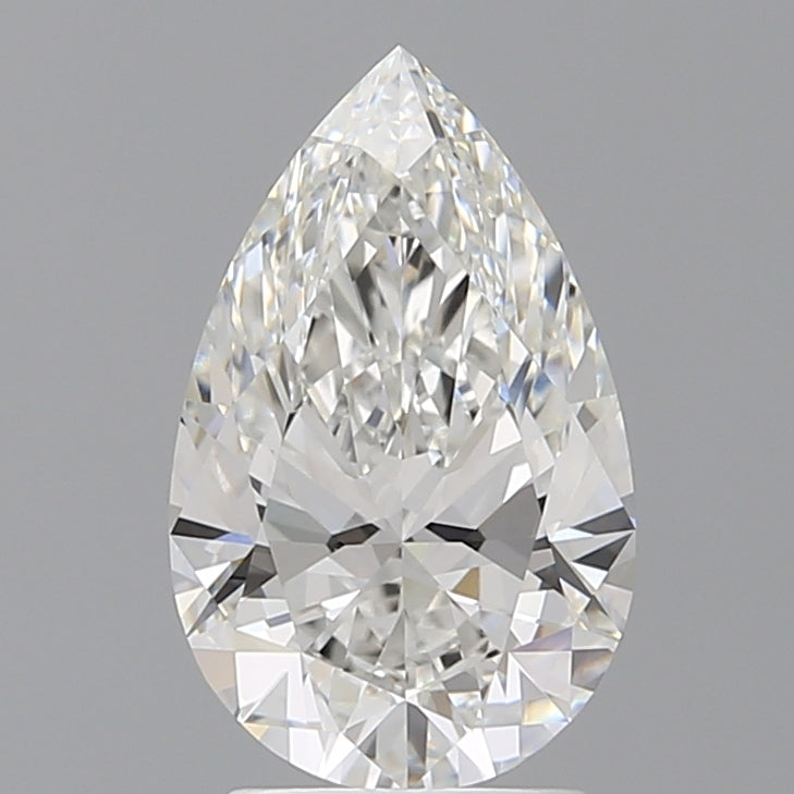 2.57 Carat Pear Shaped, Ideal Cut, F Color, VVS2 Clarity, IGI Certified Lab Grown Diamond