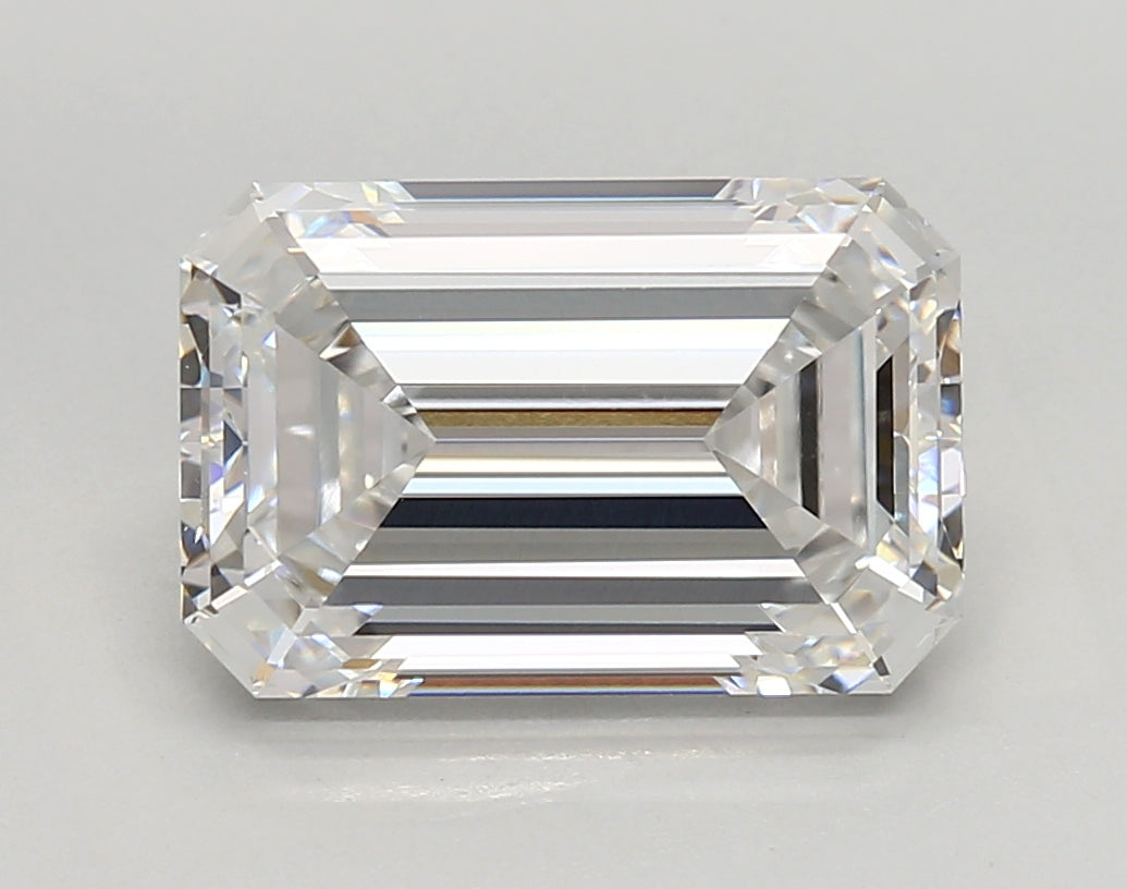 4.39 Carat Emerald Shaped, Very Good Cut, D Color, VVS1 Clarity, IGI Certified Lab Grown Diamond