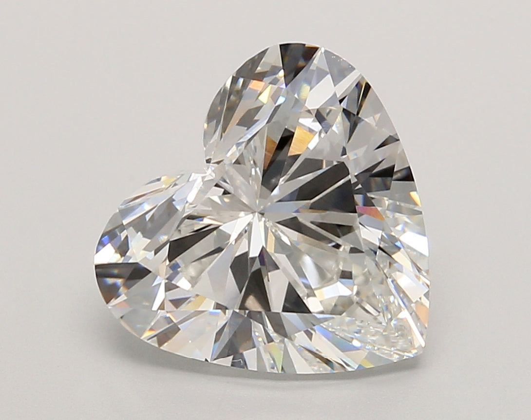 5.02 Carat Heart Shaped, Excellent Cut, E Color, VVS1 Clarity, IGI Certified Lab Grown Diamond