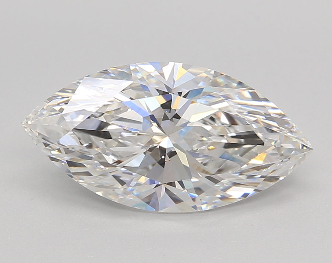 3.01 Carat Marquise Shaped, Excellent Cut, E Color, VVS2 Clarity, IGI Certified Lab Grown Diamond