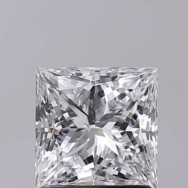 1.51 Carat Princess Shaped, Excellent Cut, D Color, VVS2 Clarity, IGI Certified Lab Grown Diamond