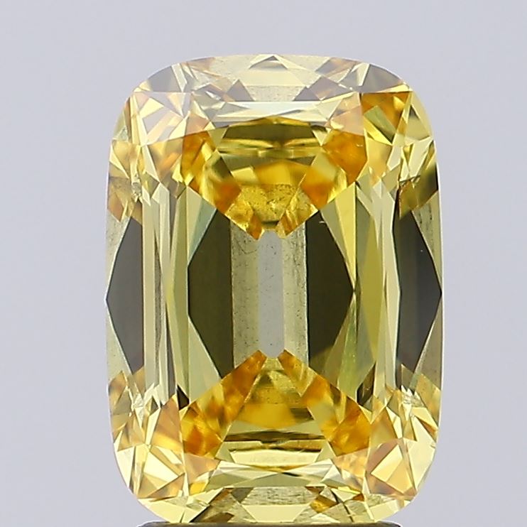 3.09 Carat Cushion Shaped, Very Good Cut, SI1 Clarity, IGI Certified Lab Grown Diamond