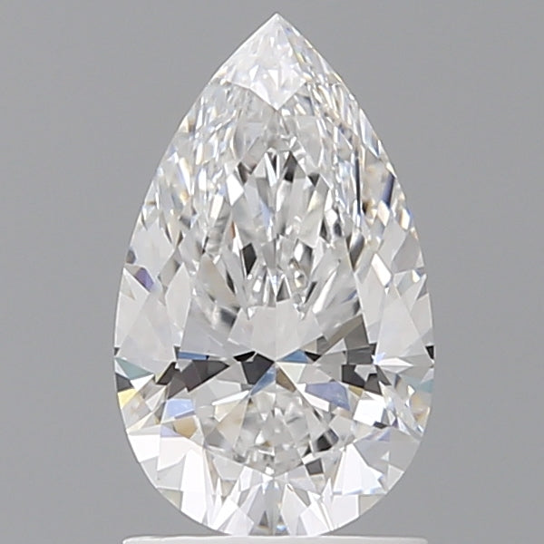 1.54 Carat Pear Shaped, Ideal Cut, D Color, VVS2 Clarity, IGI Certified Lab Grown Diamond