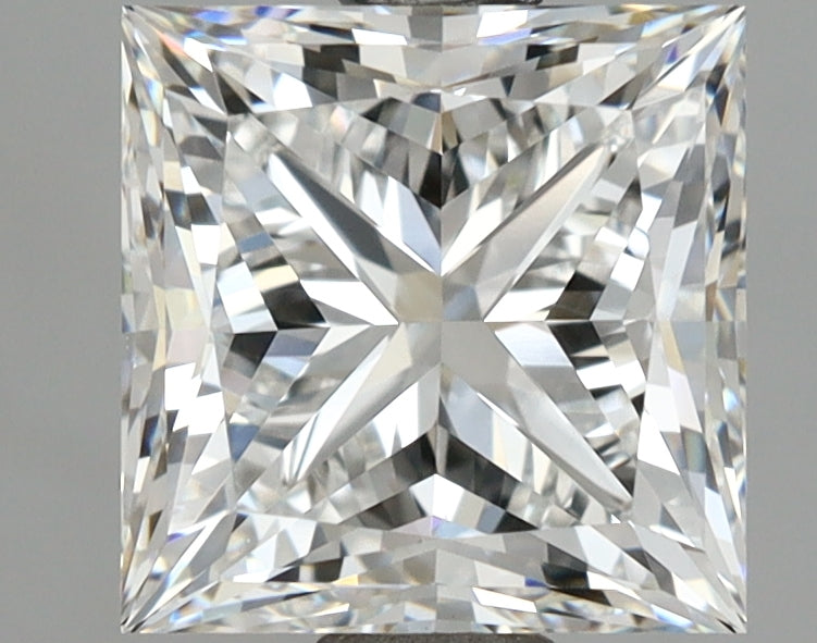 2.51 Carat Princess Shaped, Excellent Cut, F Color, VVS2 Clarity, IGI Certified Lab Grown Diamond