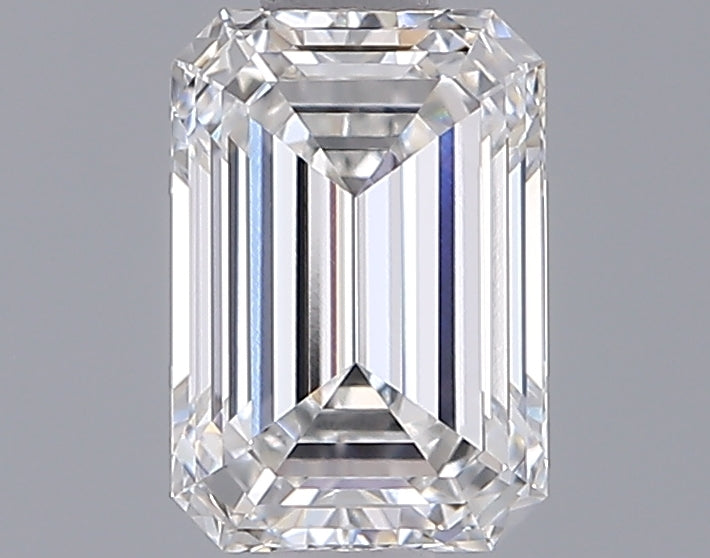1.34 Carat Emerald Shaped, Ideal Cut, F Color, VVS2 Clarity, IGI Certified Lab Grown Diamond