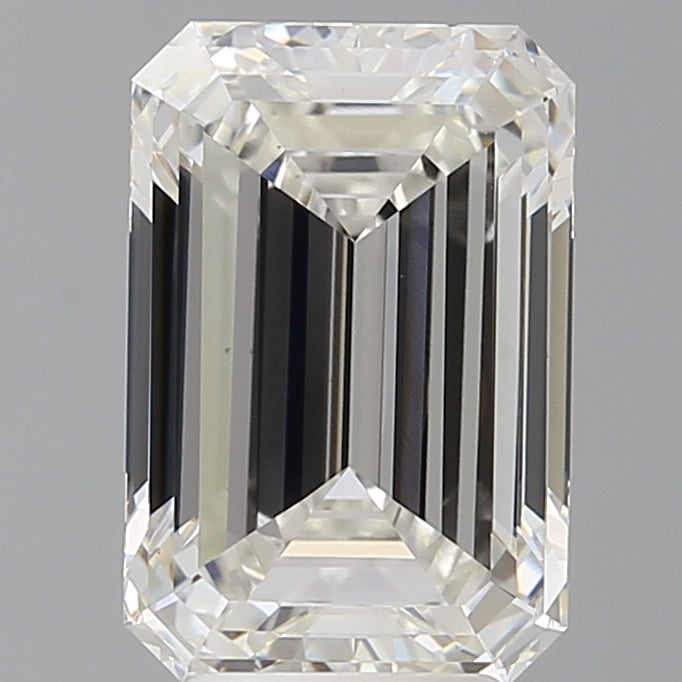 4.58 Carat Emerald Shaped, Ideal Cut, F Color, VS1 Clarity, IGI Certified Lab Grown Diamond