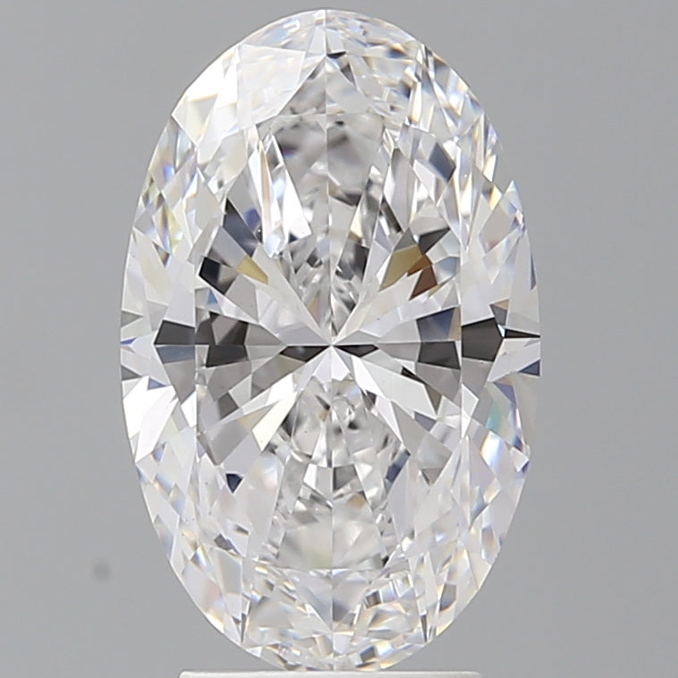 3.54 Carat Oval Shaped, Ideal Cut, D Color, VS1 Clarity, IGI Certified Lab Grown Diamond