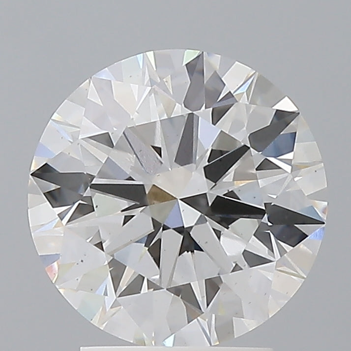 3.02 Carat Round Shaped, Excellent Cut, E Color, VS2 Clarity, IGI Certified Lab Grown Diamond