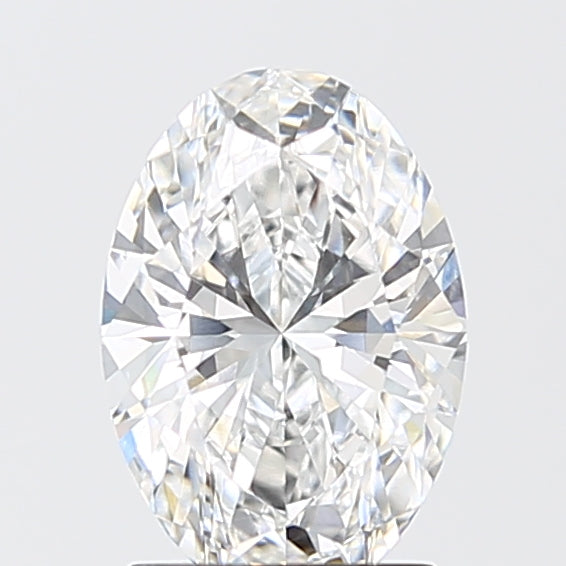 1.55 Carat Oval Shaped, Ideal Cut, D Color, VVS2 Clarity, IGI Certified Lab Grown Diamond