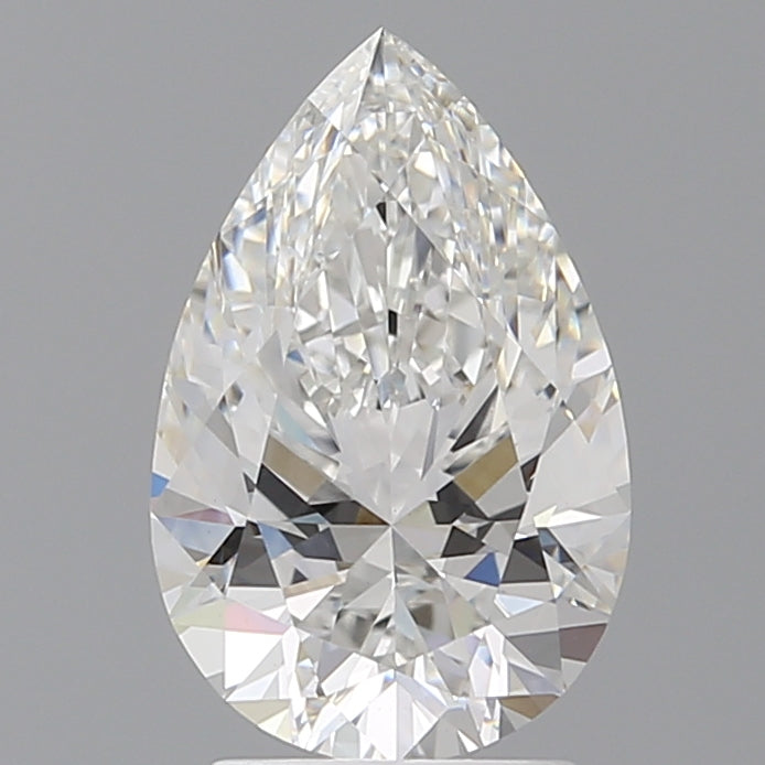 2.59 Carat Pear Shaped, Ideal Cut, F Color, VS1 Clarity, IGI Certified Lab Grown Diamond