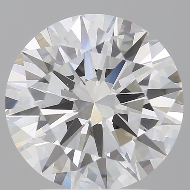 3.00 Carat Round Shaped, Excellent Cut, E Color, VVS2 Clarity, IGI Certified Lab Grown Diamond