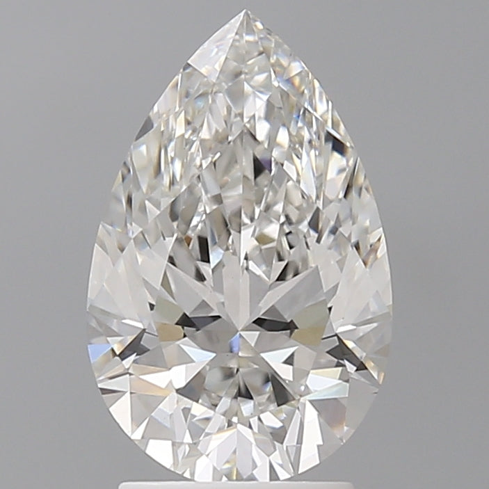 2.59 Carat Pear Shaped, Ideal Cut, F Color, VS1 Clarity, IGI Certified Lab Grown Diamond