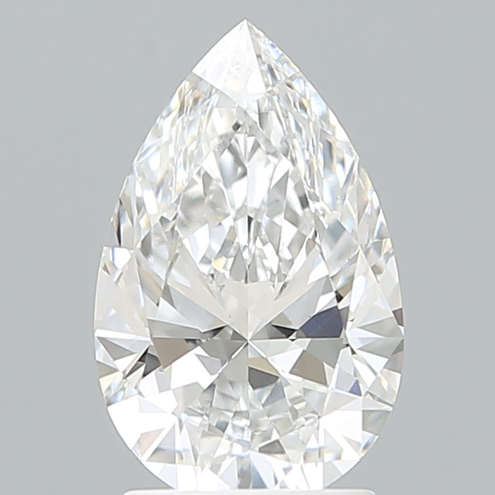 2.05 Carat Pear Shaped, Ideal Cut, D Color, VS1 Clarity, IGI Certified Lab Grown Diamond