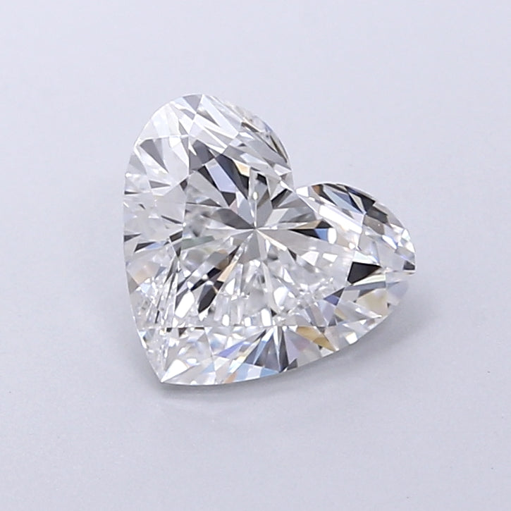 1.57 Carat Heart Shaped, Very Good Cut, D Color, VVS2 Clarity, IGI Certified Lab Grown Diamond