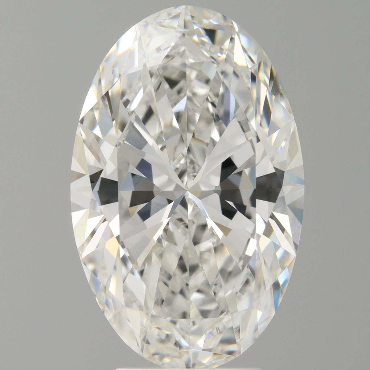 5.09 Carat Oval Shaped, Ideal Cut, F Color, VVS2 Clarity, IGI Certified Lab Grown Diamond