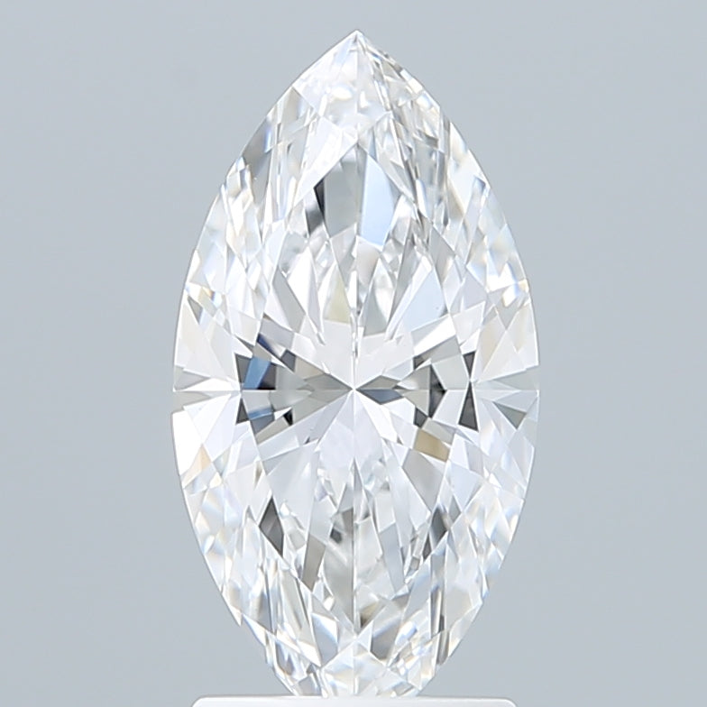 2.09 Carat Marquise Shaped, Ideal Cut, D Color, VVS2 Clarity, IGI Certified Lab Grown Diamond