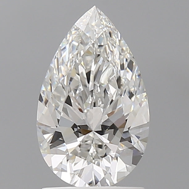 1.55 Carat Pear Shaped, Ideal Cut, E Color, VVS2 Clarity, IGI Certified Lab Grown Diamond