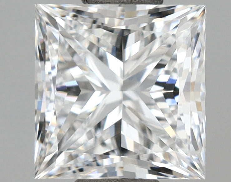 1.09 Carat Princess Shaped, Ideal Cut, D Color, VVS2 Clarity, IGI Certified Lab Grown Diamond