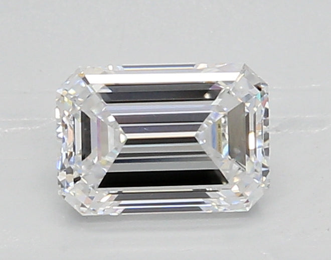 0.95 Carat Emerald Shaped, Ideal Cut, D Color, VVS2 Clarity, IGI Certified Lab Grown Diamond