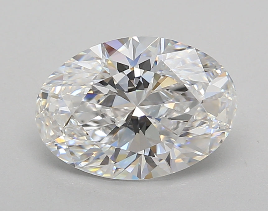 2.03 Carat Oval Shaped, Excellent Cut, D Color, VVS2 Clarity, IGI Certified Lab Grown Diamond