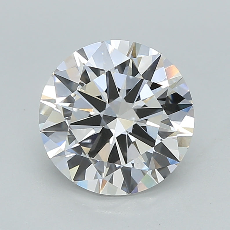 2.00 Carat Round Shaped, Excellent Cut, F Color, VVS2 Clarity, IGI Certified Lab Grown Diamond