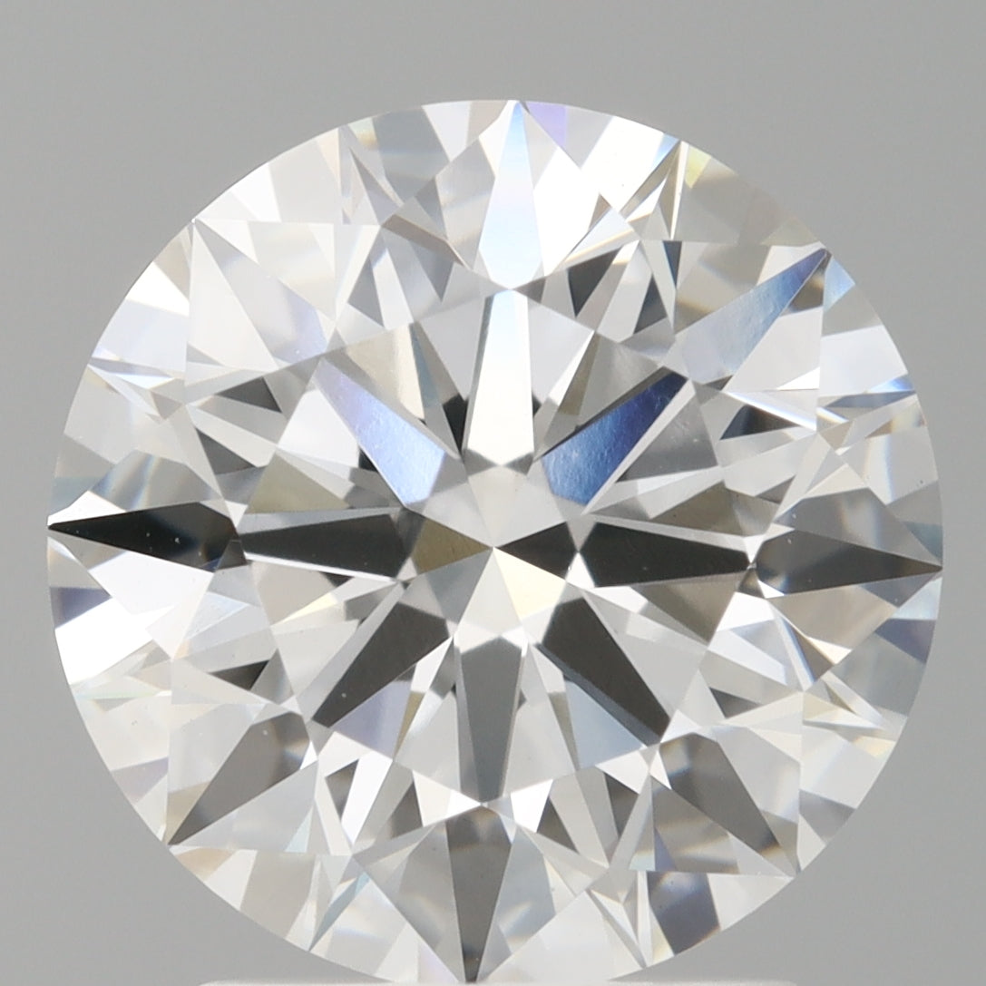 2.60 Carat Round Shaped, Ideal Cut, E Color, VVS2 Clarity, IGI Certified Lab Grown Diamond
