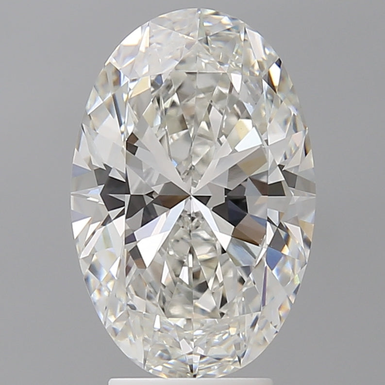 4.09 Carat Oval Shaped, Ideal Cut, F Color, VVS2 Clarity, IGI Certified Lab Grown Diamond