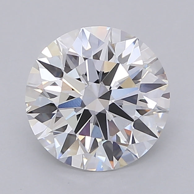 2.05 Carat Round Shaped, Ideal Cut, D Color, VVS2 Clarity, IGI Certified Lab Grown Diamond